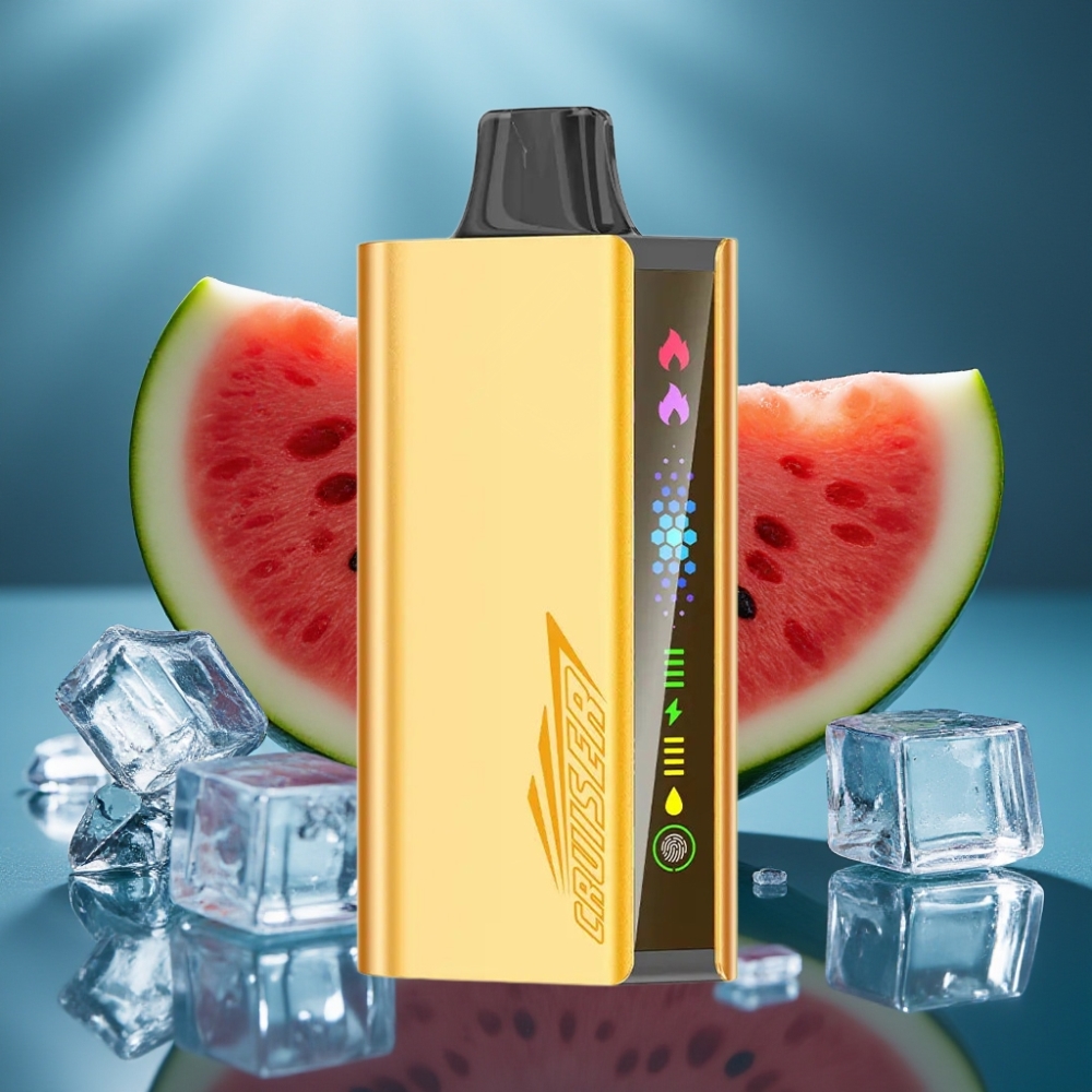 JNR Cruiser 12000 Puffs بطارية مدمجة شاشة عرض بطعم البطيخ المثلج