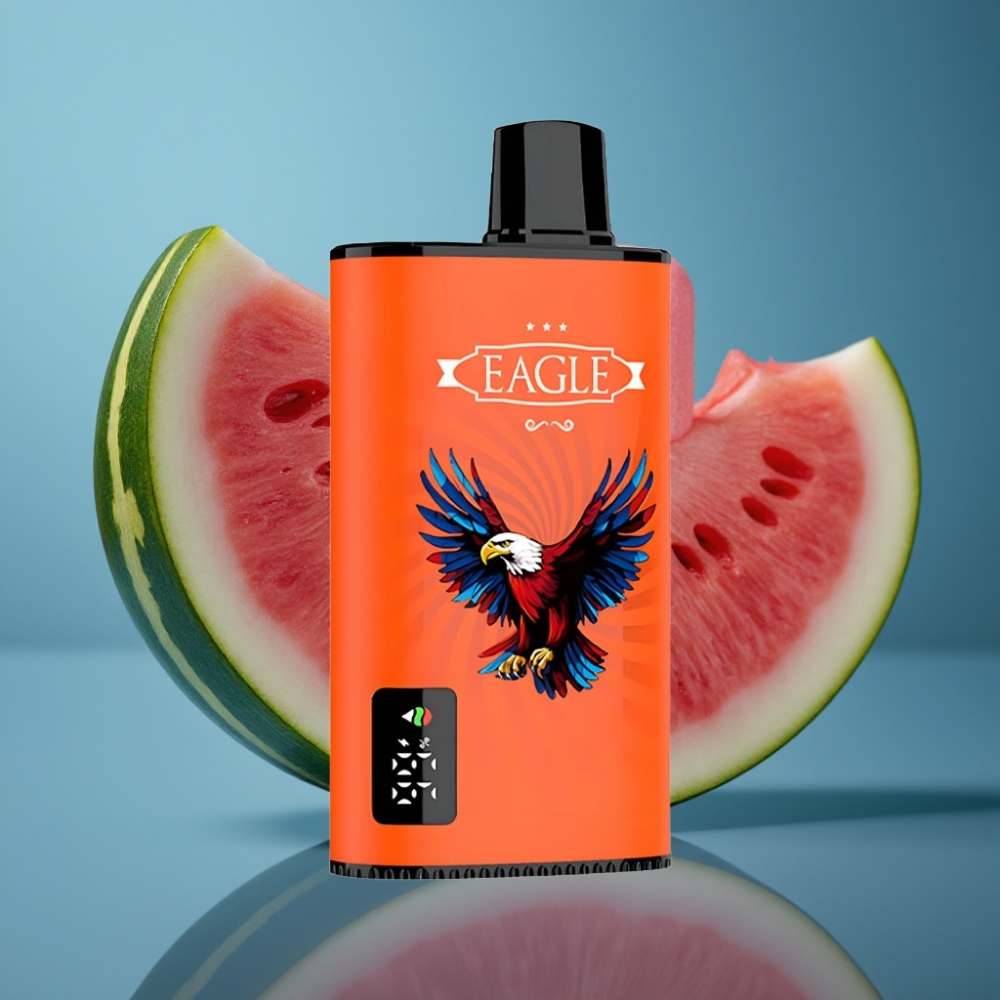 JNR EAGLE Smart 23000 Puffs Disposable Vape - شاشة رقمية، ملف شبكي 1.0 أوم، بطارية 750mAh، نكهة بطيخ علكة