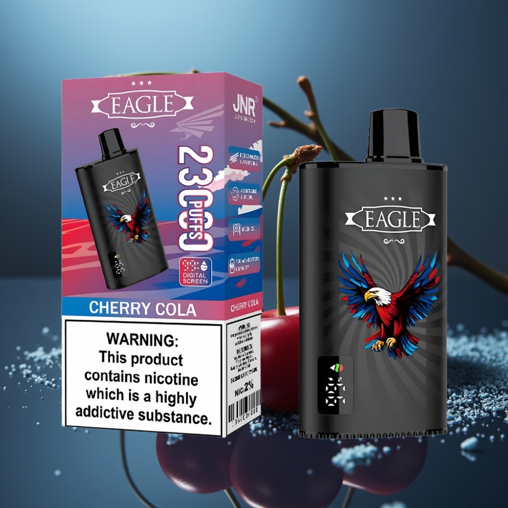 JNR EAGLE Smart 23000 Puffs Disposable Vape شيري كولا شاشة رقمية