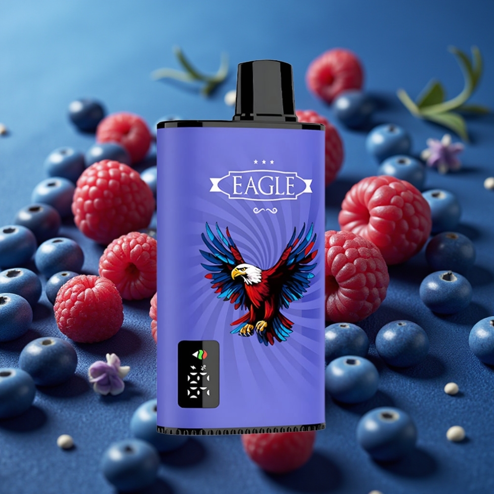 JNR EAGLE Smart 23000 Puffs Disposable Vape شيري توت أزرق شاشة رقمية