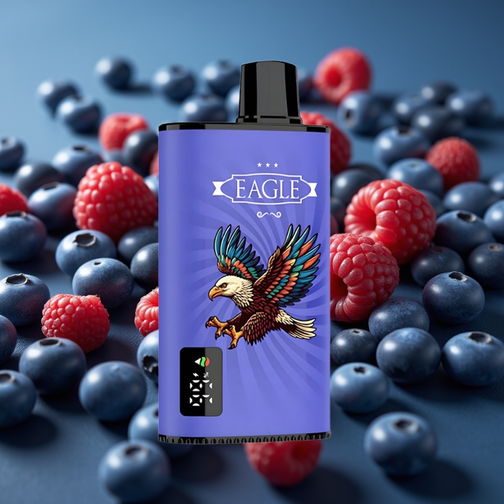 JNR EAGLE Smart 23000 Puffs Disposable Vape شاشة رقمية توت عُلّيق وكريز