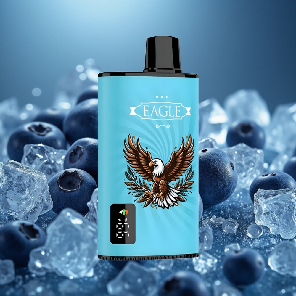 JNR EAGLE Smart 23000 Puffs Disposable Vape شاشة رقمية - توت أزرق مثلج