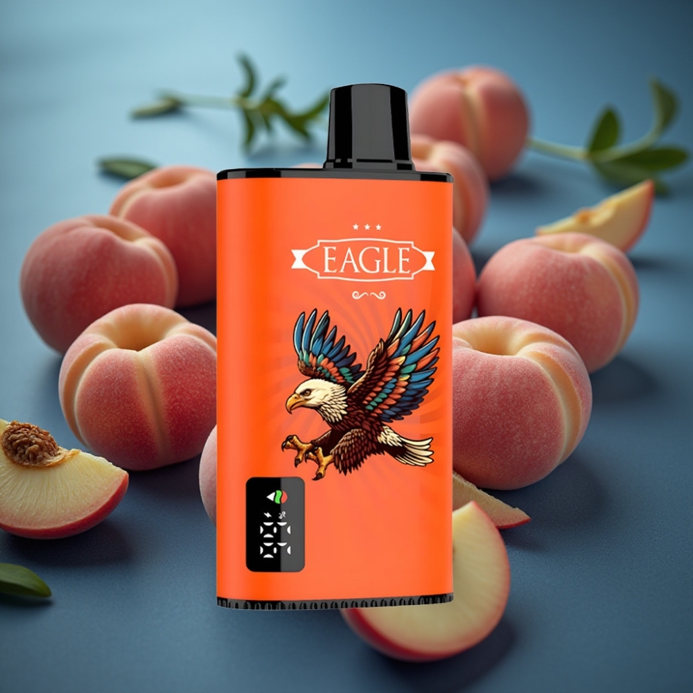 JNR EAGLE Smart 23000 Puffs بشاشة رقمية ونكهة خوخ vape supplier Kuwait