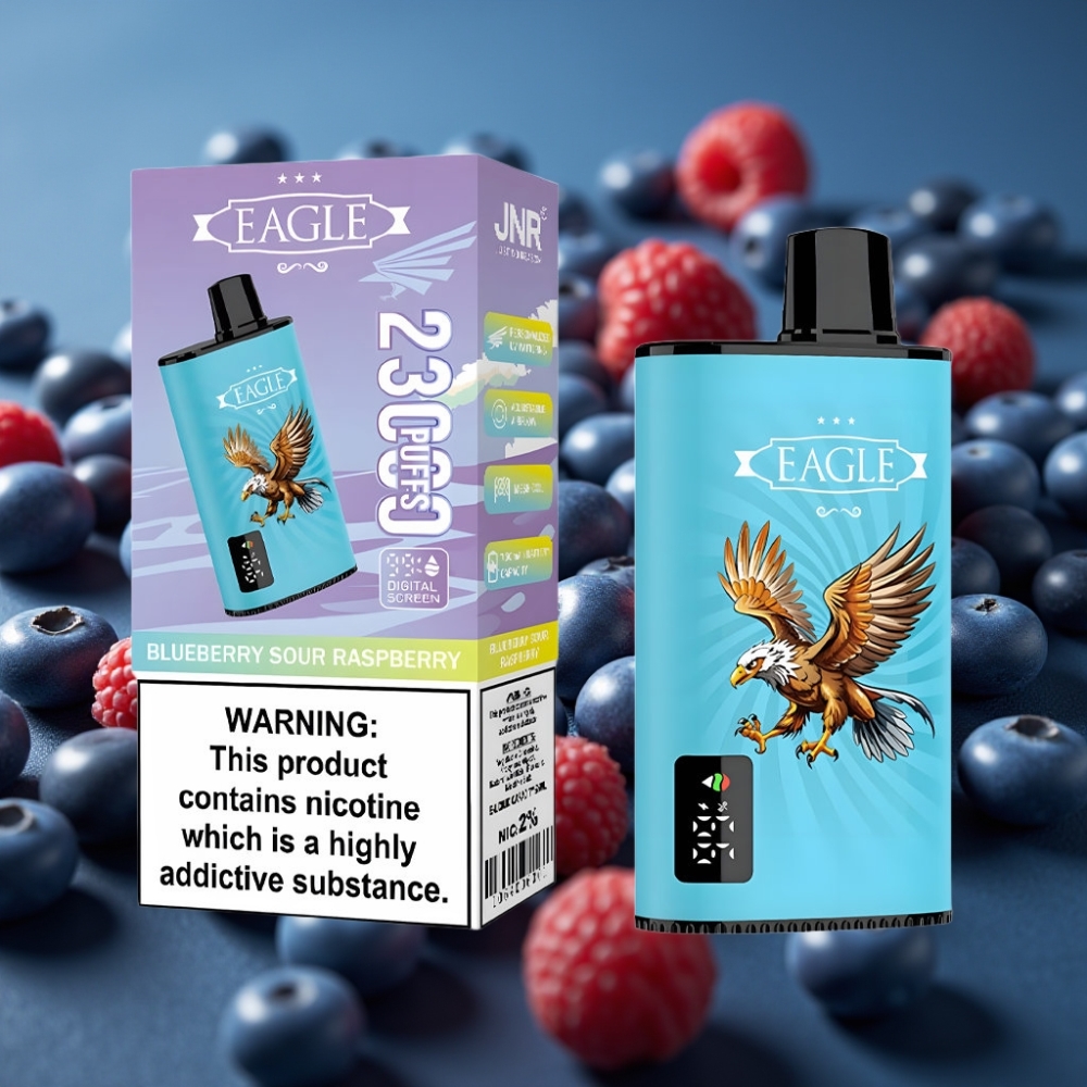 JNR EAGLE Smart 23000 نفحة - توت أزرق و توت عُلّيق حامض شاشة رقمية