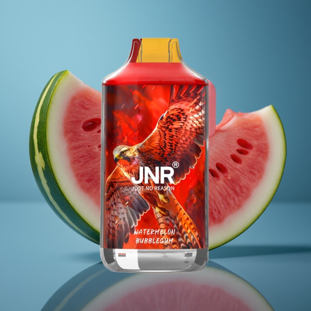 JNR Falcon 16000 Puffs بطيخ علكة - شاشة ذكية، 850 مللي أمبير، نوع C
