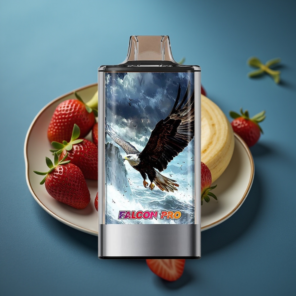JNR Falcon Pro 28000 Strawberry Banana Disposable Vape - 30ml, 950mAh, Dual Mesh