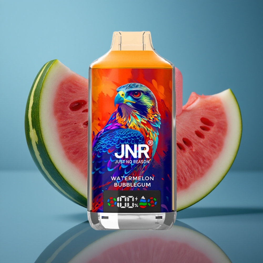 JNR Falcon X 18000 Puffs بطيخ علكة بشاشة رقمية وشحن نوع-C