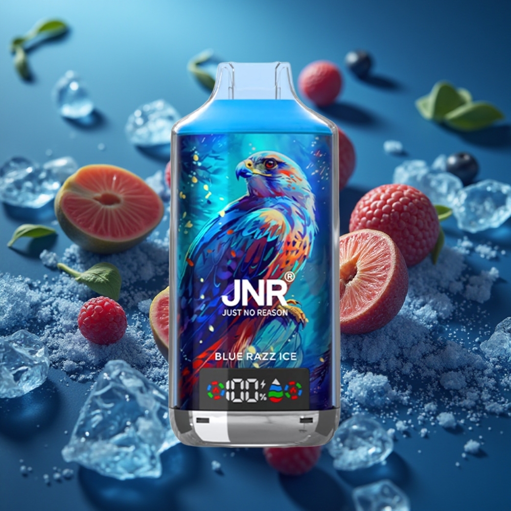 JNR Falcon X 18000 Puffs Dual Mesh Disposable Vape توت أزرق مثلج