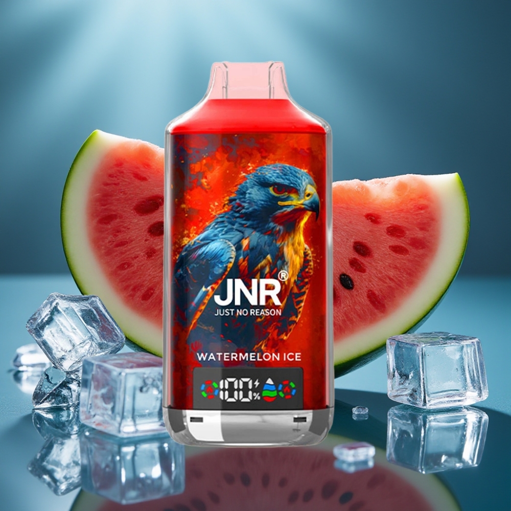 JNR Falcon X 18000 Puffs بطيخ مثلج شاشة رقمية شحن Type-C
