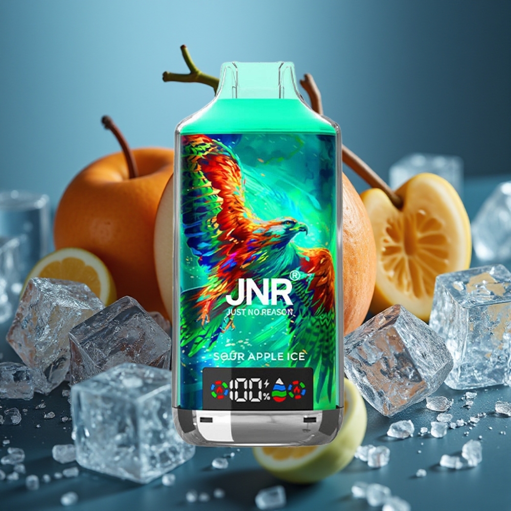 JNR Falcon X 18000 Puffs تفاح آيس مزدوج ميش وشاشة رقمية