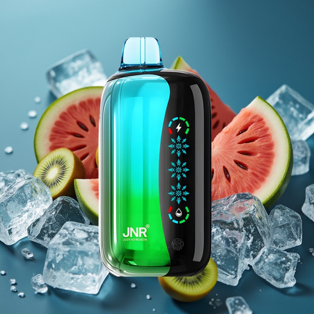 JNR Flex Ice 21000 Puffs مرن مثلجة كيوي بطيخ مع شاشة لمس وضبط هواء