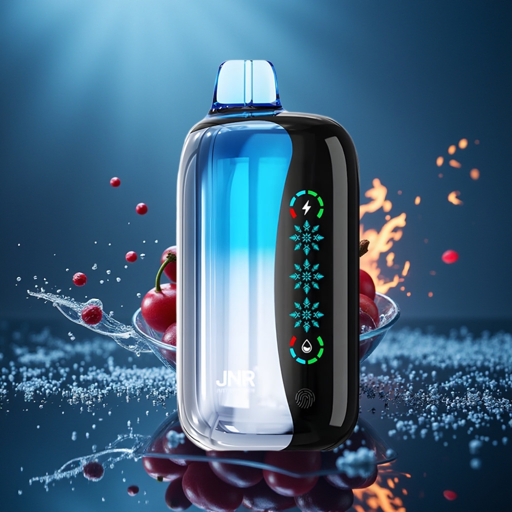 JNR Flex Ice 21000 Puffs جهاز تبخير قابل للتعديل بنكهة الكرز الأزرق المثلج