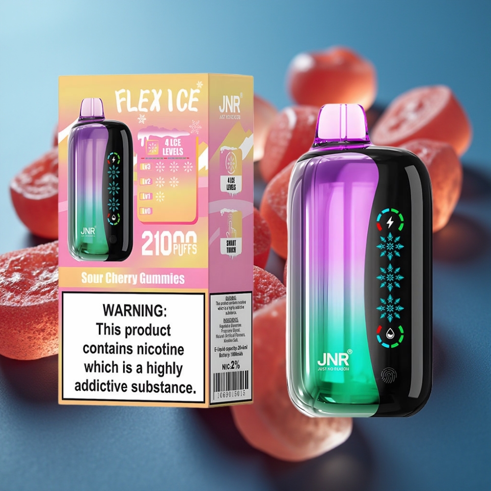 JNR Flex Ice 21000 Puffs شيري حامض شيشة إلكترونية disposable vape