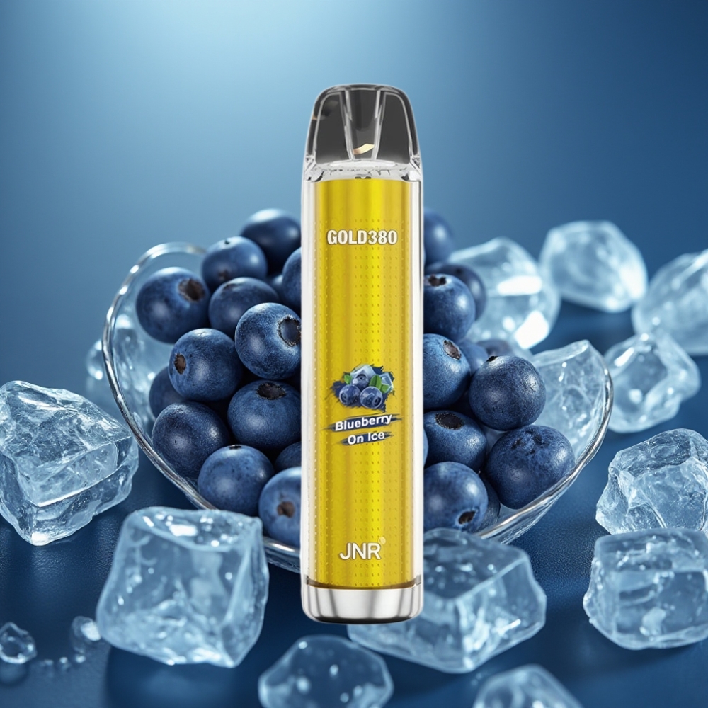 JNR Gold380 6000 Puffs Vape Disposable - توت أزرق مثلج (Blueberry On Ice)