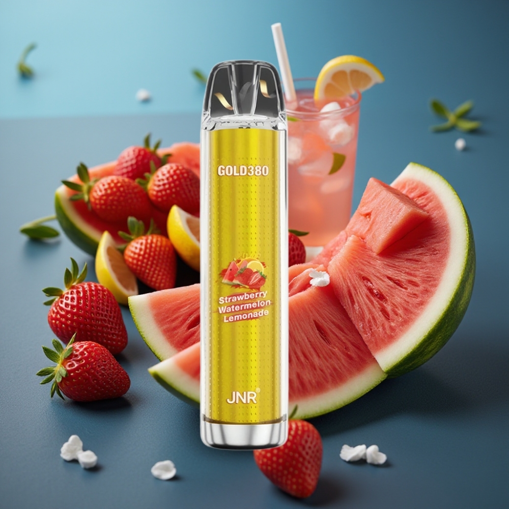 JNR Gold380 6000 Puffs فيب عصير فراولة بطيخ وليموناضة