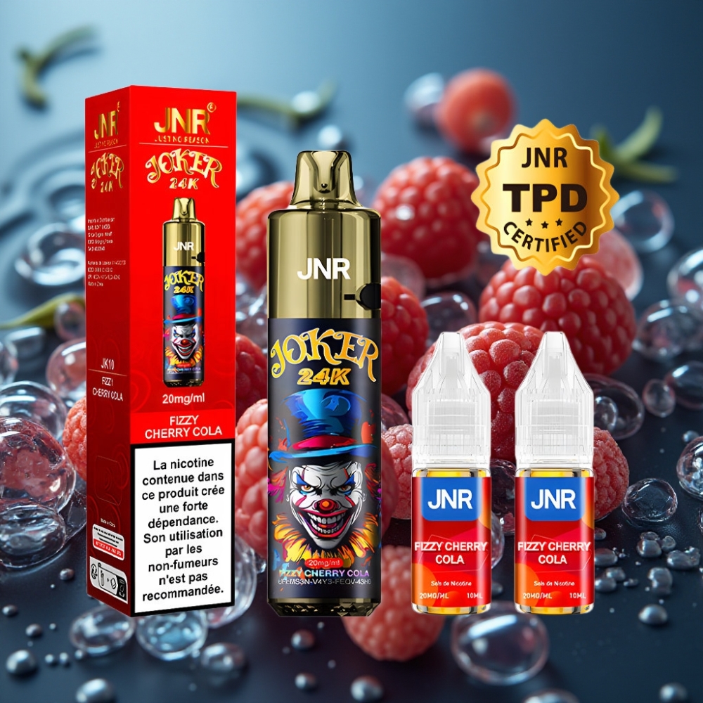 JNR Joker 24K Puffs E-Sheesha Refillable - كرز كولا فوار