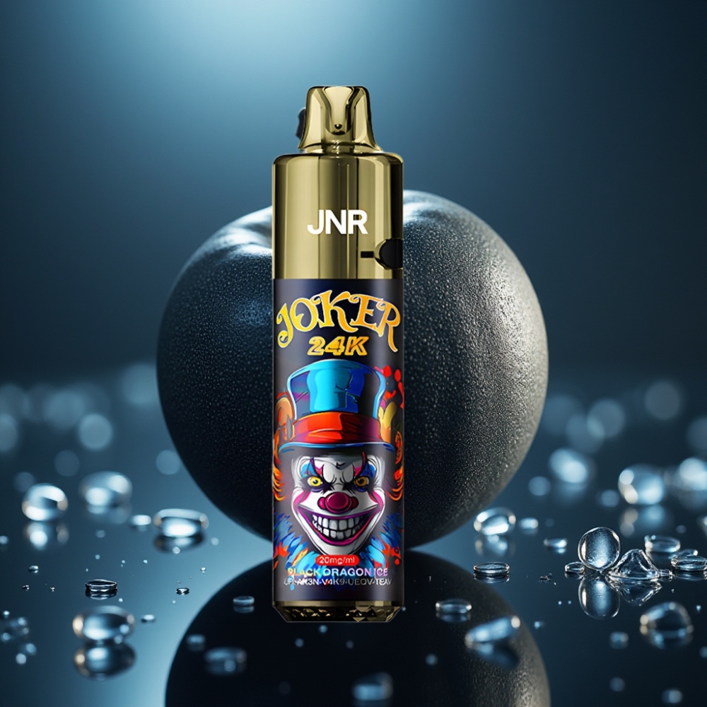 JNR Joker 24K Puffs Refillable Pod Vape - تنين أسود جليدي (Black Dragon Ice)