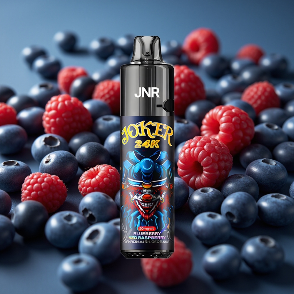 JNR Joker 24K Puffs Refillable Pod Vape - توت أزرق وتوت أحمر (Blueberry Red Raspberry)