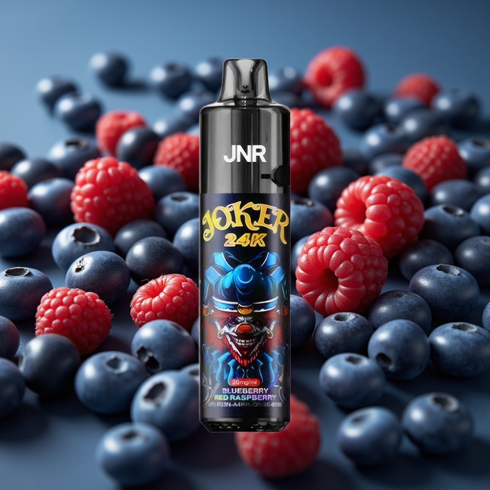 JNR Joker 24K Puffs Refillable Pod Vape - توت أزرق وتوت أحمر (Blueberry Red Raspberry)