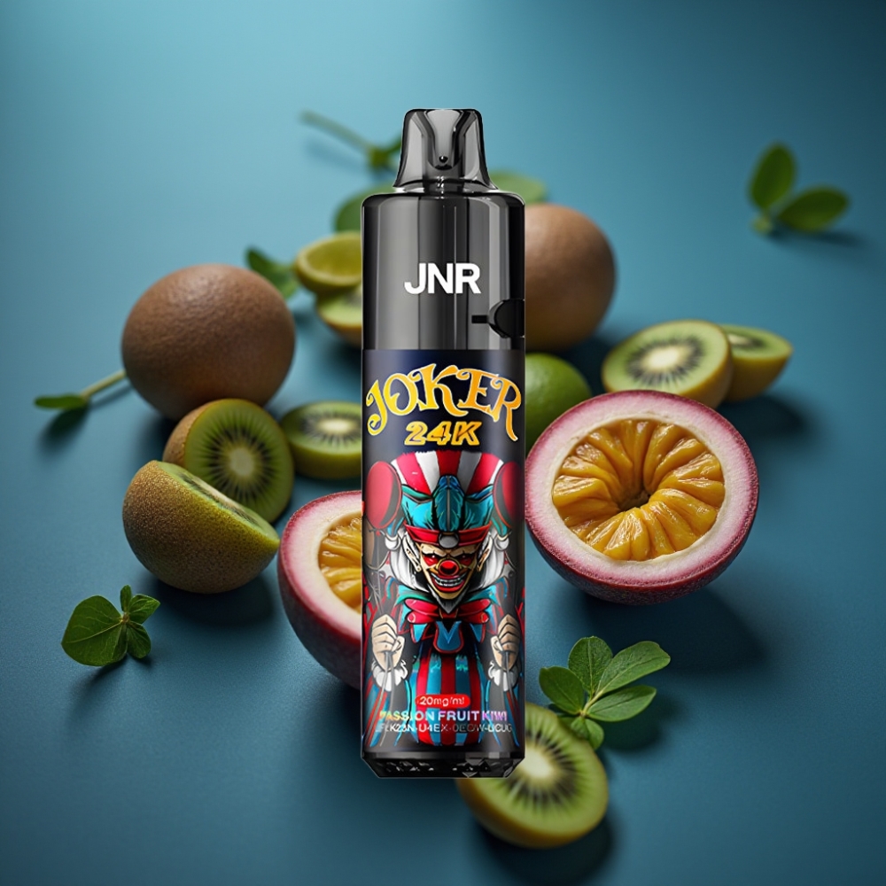 JNR Joker 24K Puffs Refillable Vape with 800mAh Battery - فاكهة العاطفة والكيوي