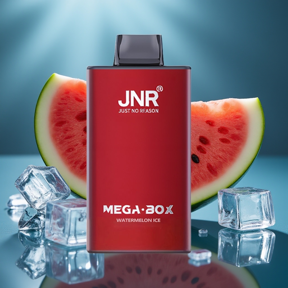 JNR Mega Box 25000 Puff - بطيخ مثلج - 30مل/850mAh/نوع-سي/ثنائي الشبكة
