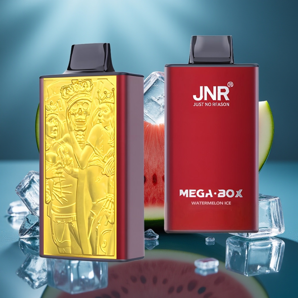 JNR Mega Box 25000 Puff - بطيخ مثلج - 30مل/850mAh/نوع-سي/ثنائي الشبكة