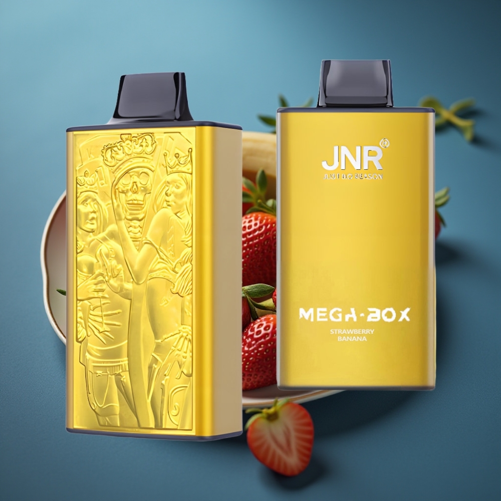 JNR Mega Box 25000 Puff Strawberry Banana - علبة ميجا 25000 نفخة فراولة موز