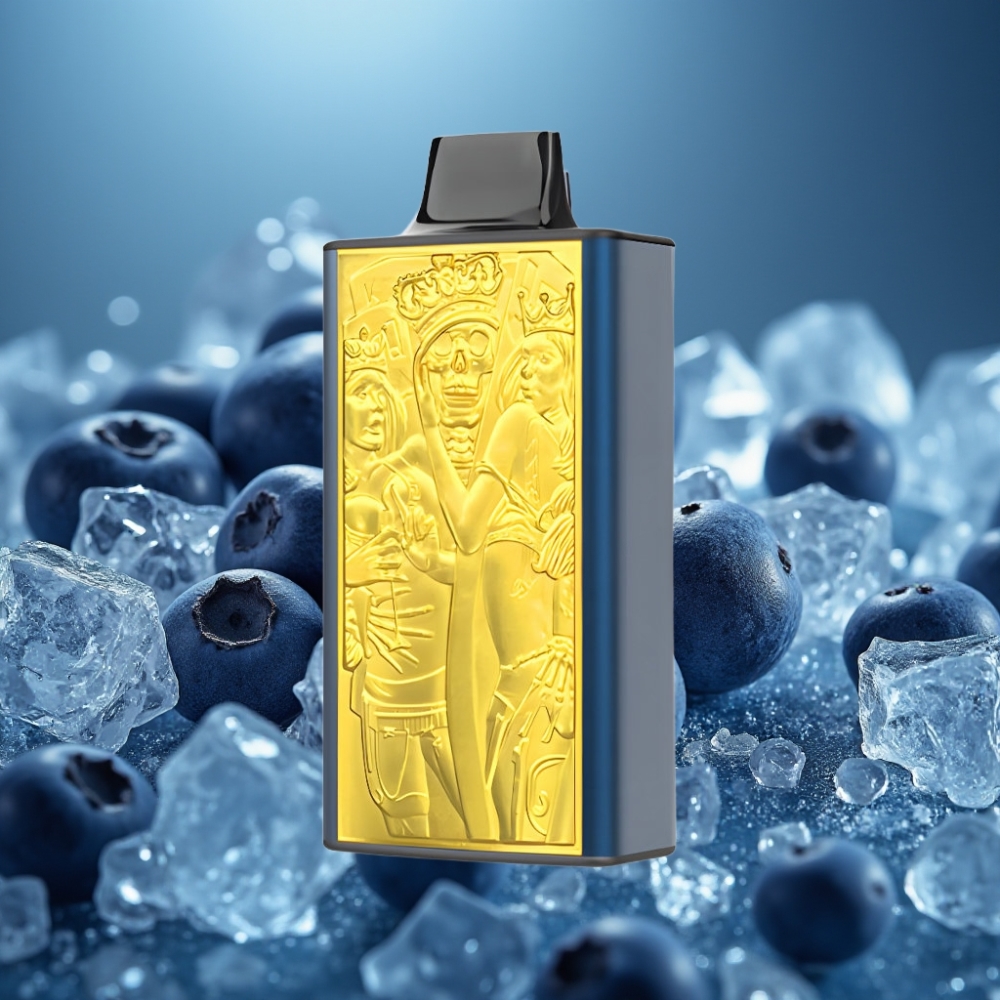 JNR Mega Box 25000 Puffs بخاخة تبخير بتوت أزرق جليدي - 30مل، شحن سريع، بطارية 850mAh