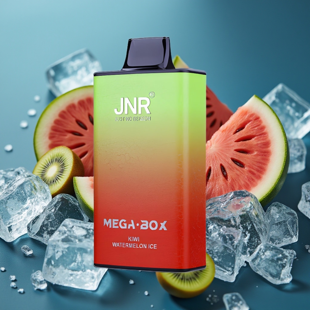 JNR Mega Box 25000 Puffs Disposable Vape كيوي بطيخ مثلج - 30مل، شحن سريع، 850 مللي أمبير