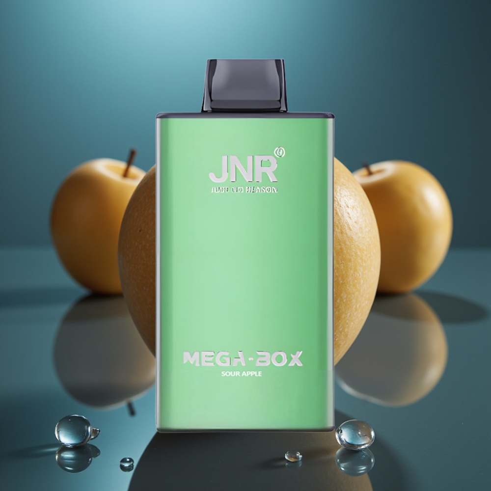 JNR Mega Box 25000 Puffs تفاحة حامضة Disposable Vape - 30ml، 850mAh، Dual Mesh