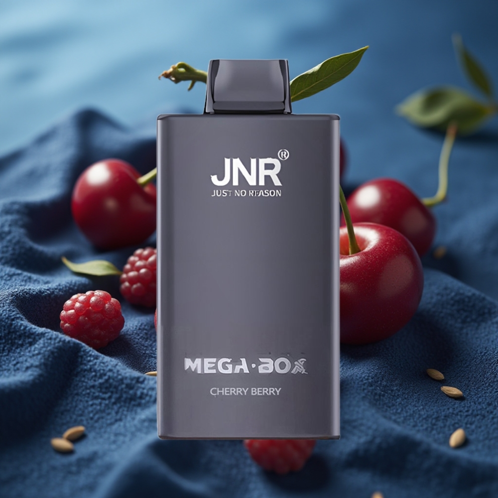 JNR Mega Box 25000 Puffs Disposable Vape - كرز بري (Cherry Berry) - 30ml - Dual Mesh
