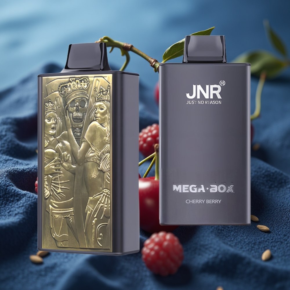 JNR Mega Box 25000 Puffs Disposable Vape - كرز بري (Cherry Berry) - 30ml - Dual Mesh