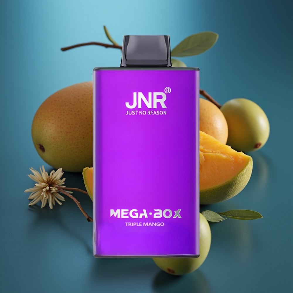 JNR Mega Box 25000 Puffs Triple Mango Disposable Vape - 30ml, 850mAh, Type-C