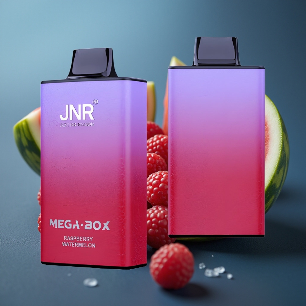 JNR Mega Box 25000 Puffs توت العليق البطيخ بخاخ إلكتروني قابل للتصرف