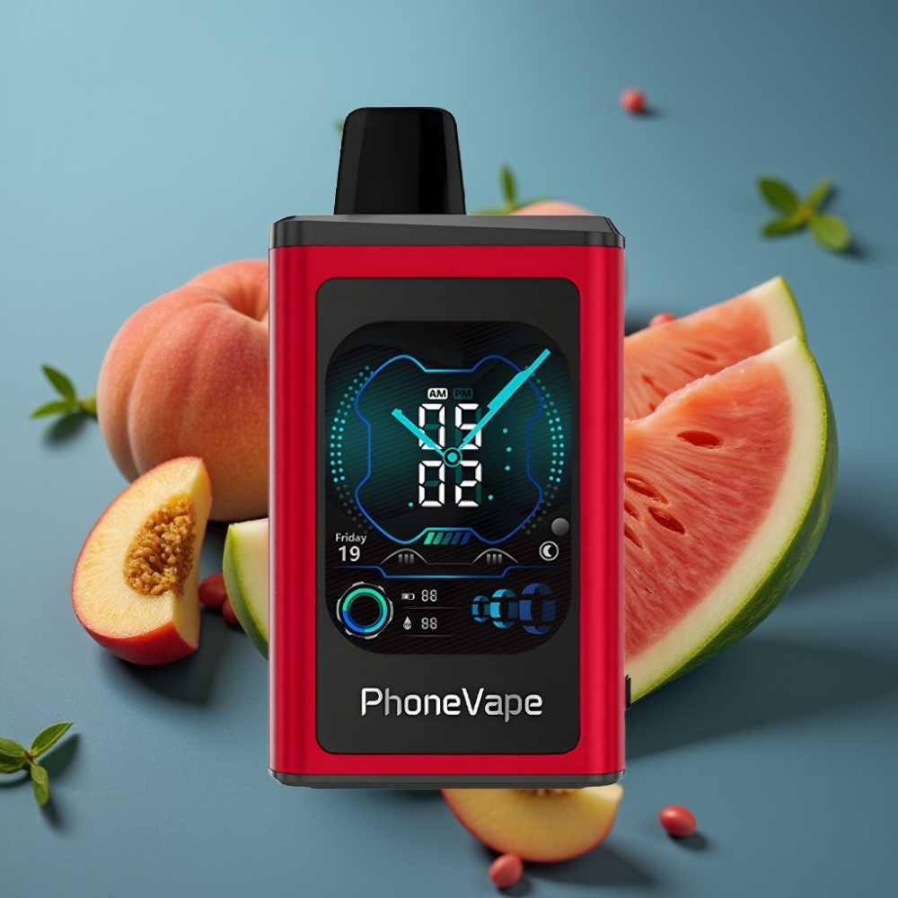 JNR PhoneVape 30000 نَفخة بطارية 850mAh شحن Type-C نكهة خوخ مانجو بطيخ