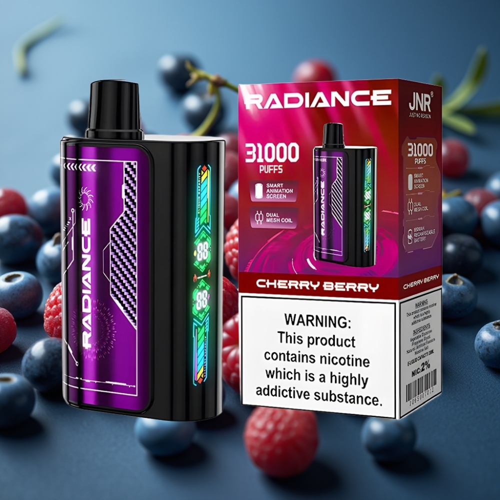 JNR Radiance 31000 Puffs Dual Mesh كرز وتوت Disposable Vape