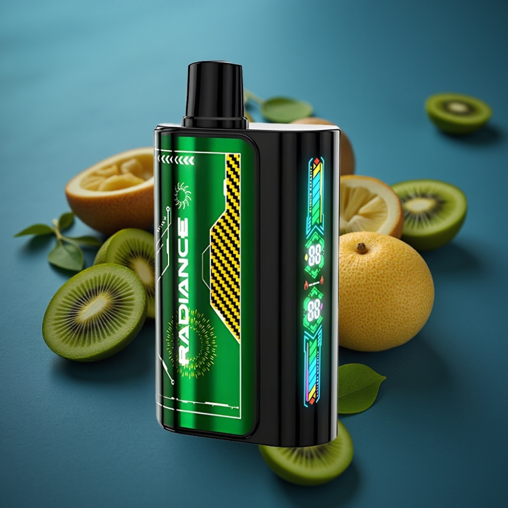 JNR Radiance 31000 Puffs بشاشة ذكية ونكهة فاكهة العاطفة والكيوي