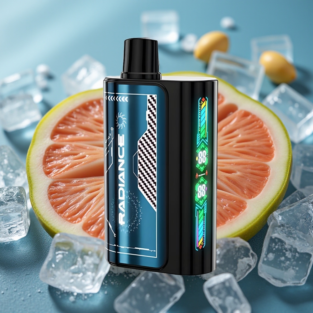 JNR Radiance 31000 Puffs بخوخ صيفي مثلج شاشة ذكية بطارية قابلة للشحن