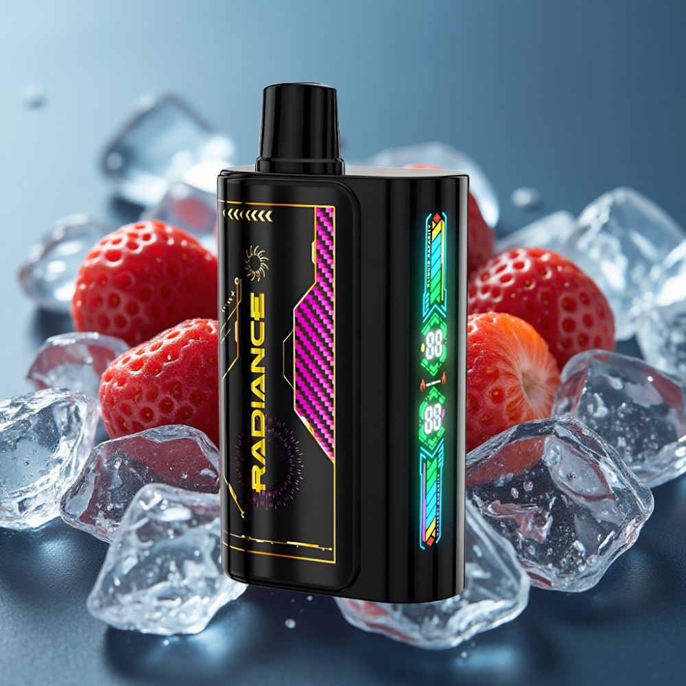 JNR Radiance 31000 Puffs شاشة ذكية فراولة مثلجة vape supplier Kuwait