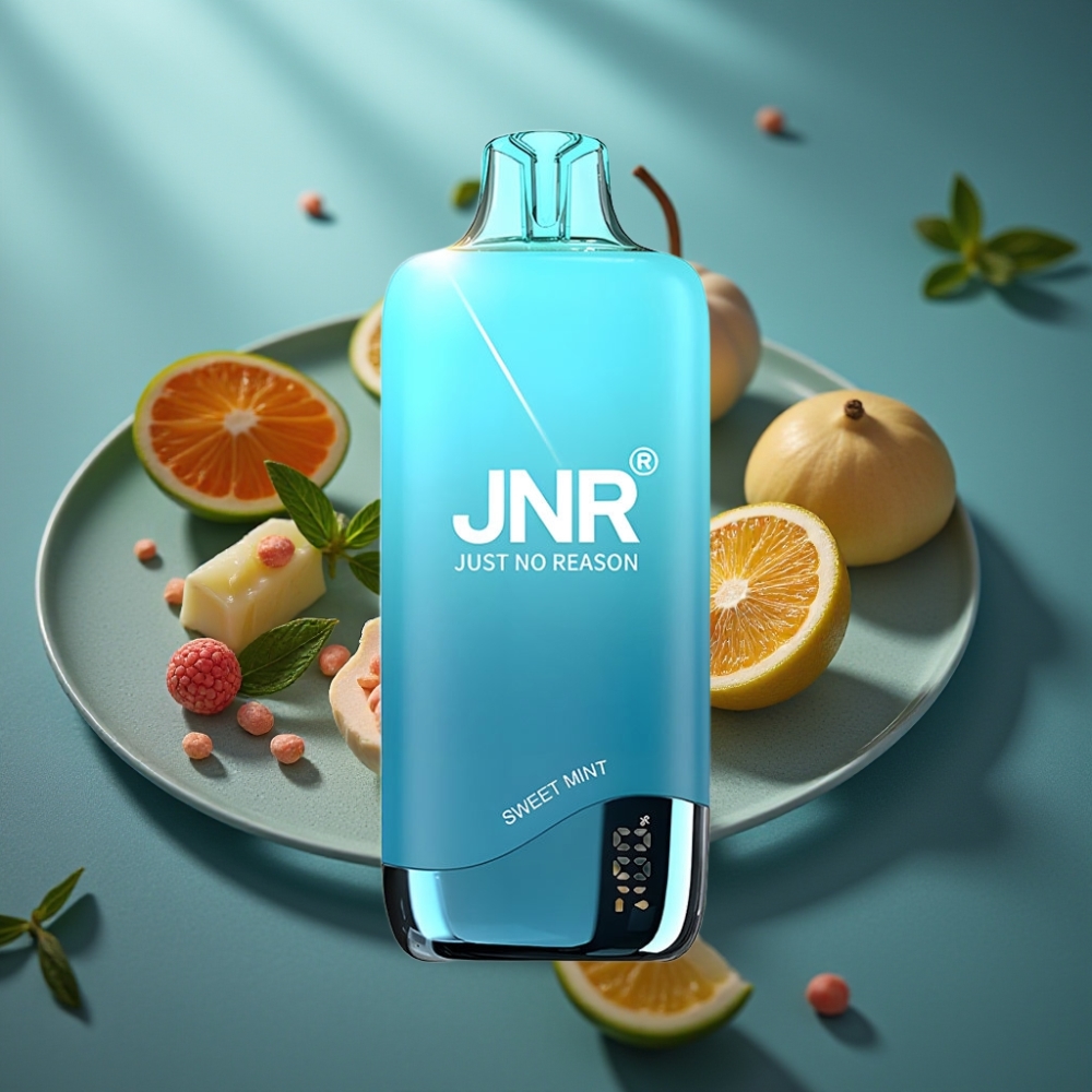 JNR Rainbow 10500 Puffs - نعناع حلو - 18ml - 0.8ohm