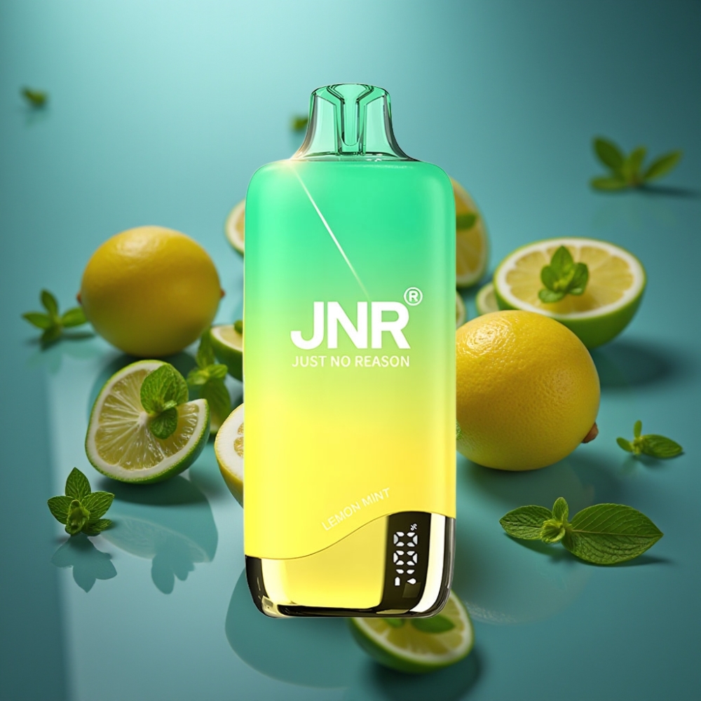 JNR Rainbow 10500 Puffs Disposable Vape - ليمون نعناع (Lemon Mint) - 18ml - 600mAh