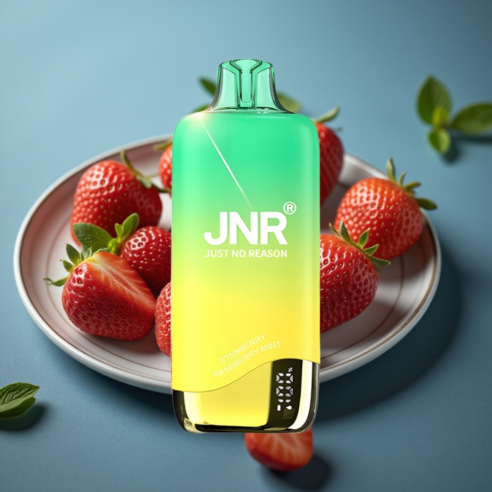 JNR Rainbow 10500 Puffs Strawberry Peachmint Disposable Vape - 18ml, 600mAh