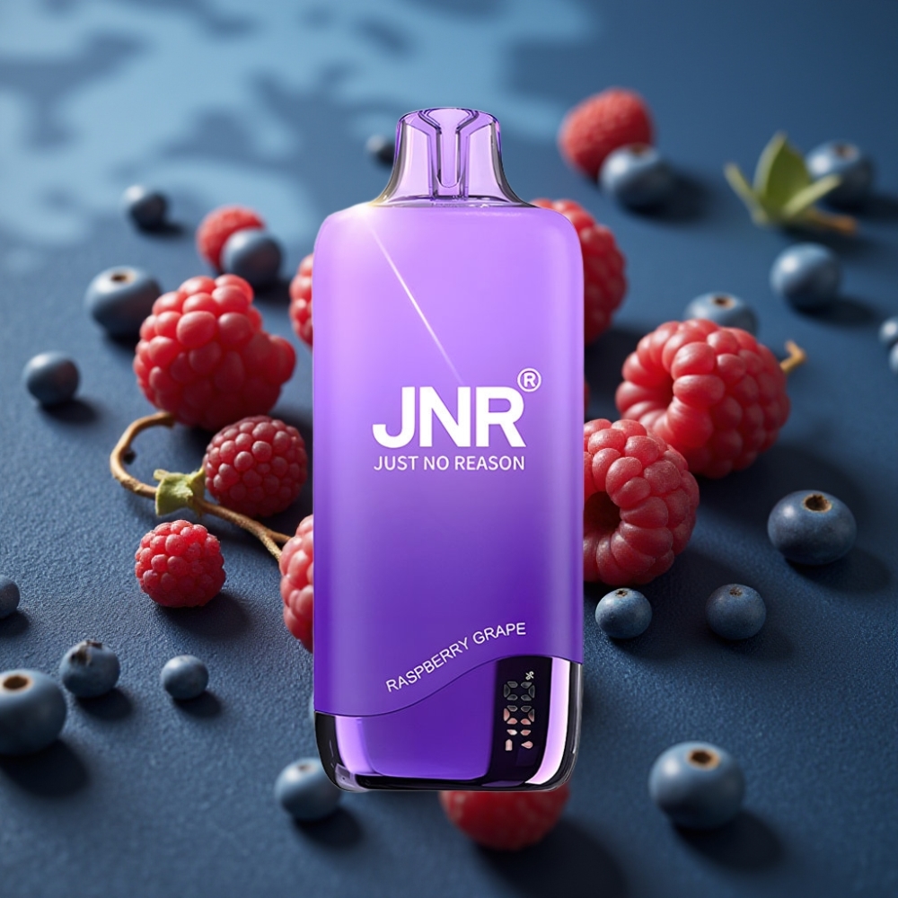 JNR Rainbow 10500 Puffs بشريحة توت العليق والعنب vape supplier Kuwait