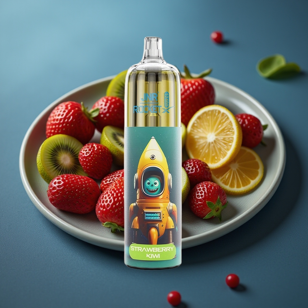 JNR Rocket-X 850mAh 12400 نَفخة نكهة الفراولة والكيوي