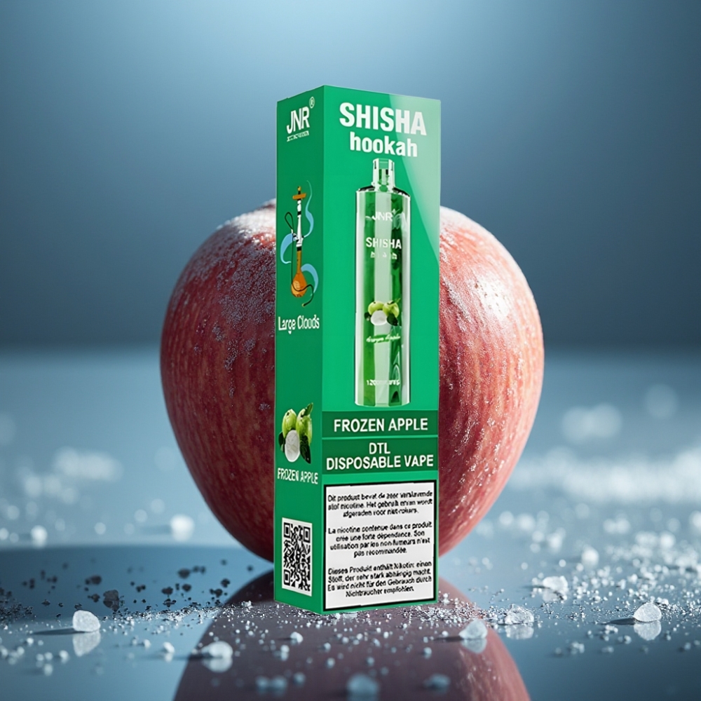 JNR Shisha Hookah 12000 Puffs 24ml 750mAh تفاحة مجمدة - Frozen Apple