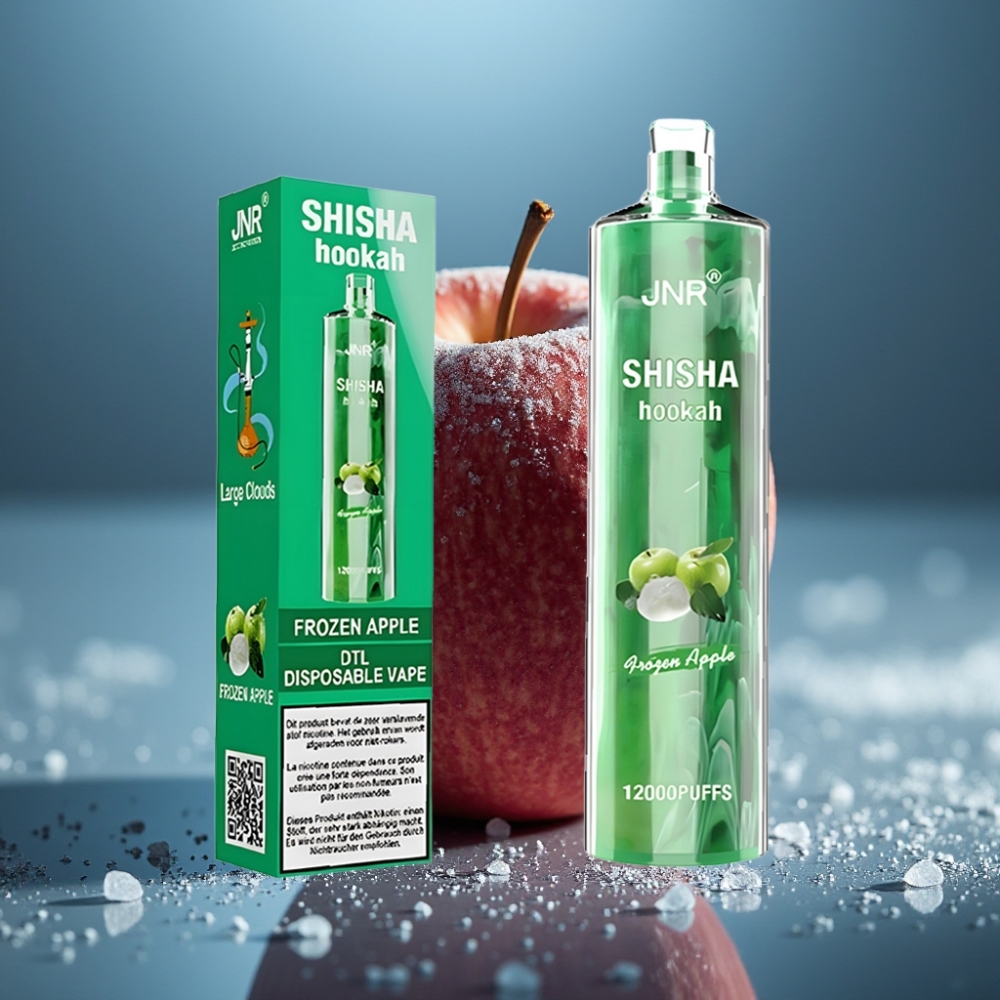 JNR Shisha Hookah 12000 Puffs 24ml 750mAh تفاحة مجمدة - Frozen Apple