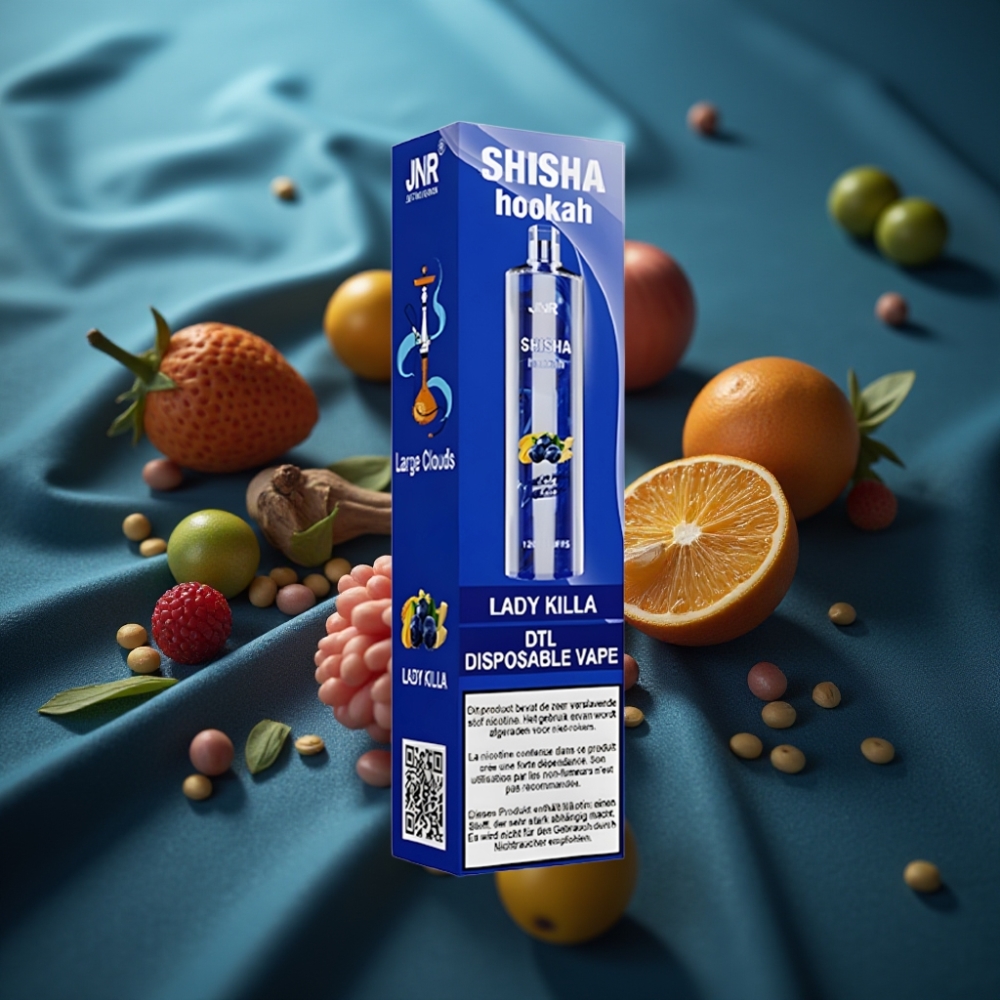 JNR Shisha Hookah 12000 Puffs - سيدة القاتلة (Lady Killa) - 750mAh - 24ml