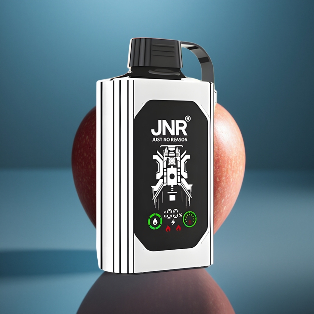 JNR Shisha Hookah Box 20500 نفخة - تفاح مزدوج - شاشة عالية الدقة - ملف مزدوج