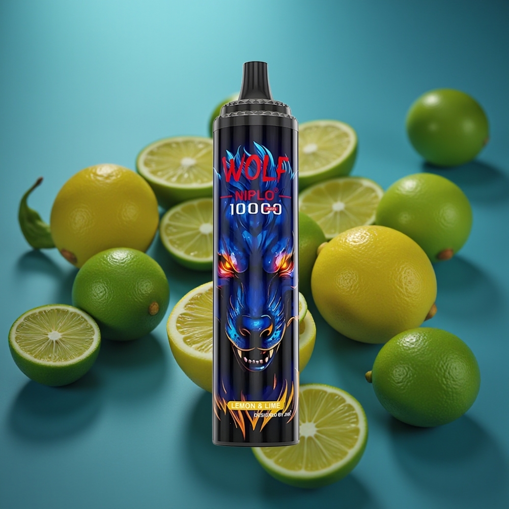 JNR Wolf Niplo 10000 Puffs Mesh 1.0 Ohm Disposable Vape ليمون ولايم