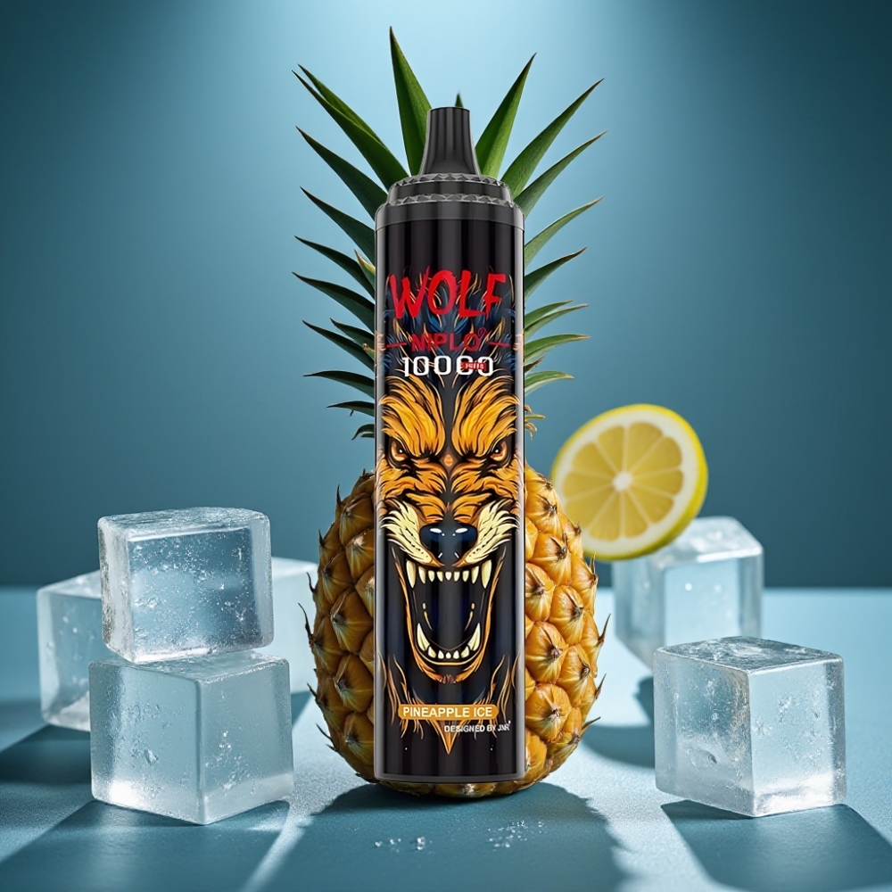JNR Wolf Niplo 10000 Puffs Pineapple Ice - 20ml, 650mAh, Type-C